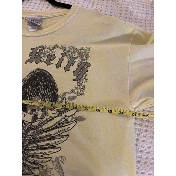 VTG Toby Keith Yellow Tie Dye Courtesy Of The Red White Blue Tshirt L RARE! Y2K - Picture 5 of 6